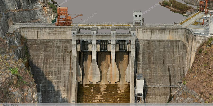 3D model of the dam (Overall View)