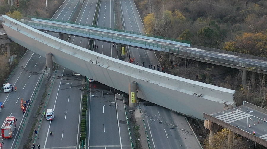 overloaded-vehicles-pass-asymmetrically-cause-bridge-overturning