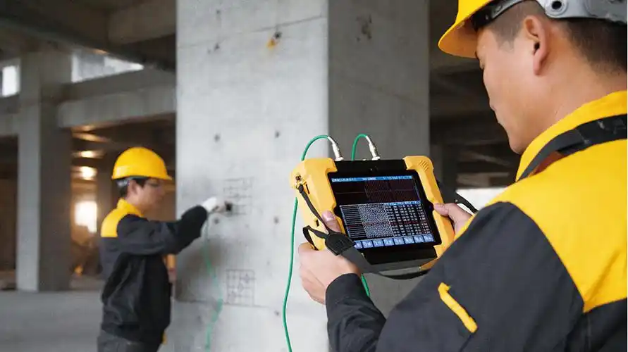 Ultrasonic-pulse-velocity-inspection